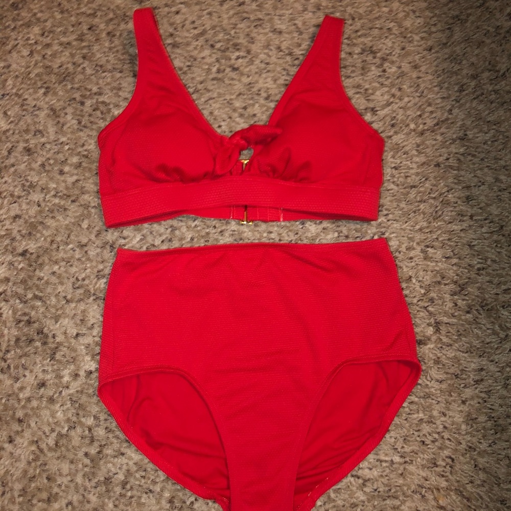 Kona Sol red swimsuit